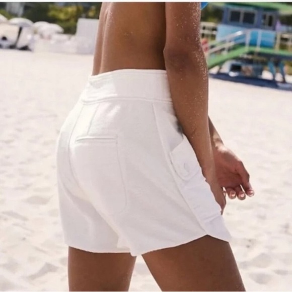 New Free People Movement Timko Shorts Sweat Loose Baggy Slouchy White Medium - Picture 7 of 12